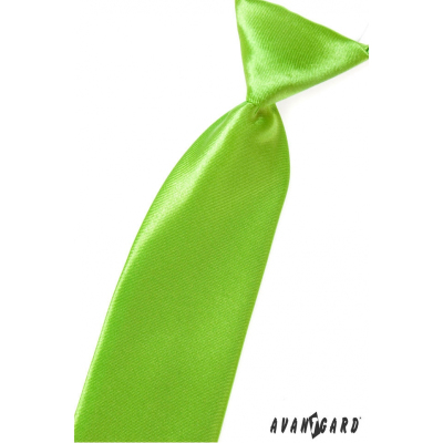 Delikatny zielony krawat chłopięcy