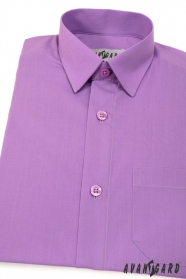 Klasyczna koszula dla chłopca w kolorze fioletowym