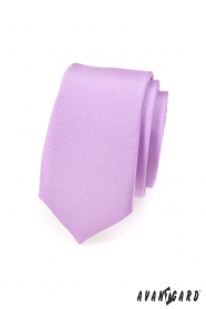 Jasnofioletowy wąski krawat