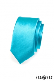 Wąski turkusowy krawat