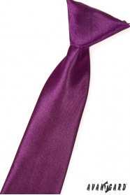Krawat chłopięcy Aubergine