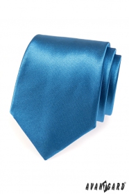 Błyszczący krawat AVANTGARD niebieski