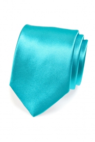 Klasyczny turkusowy męski krawat