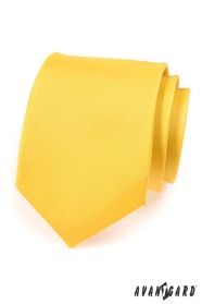 Krawat AVANTGARD matowo żółty
