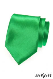 Krawat męski w kolorze bogatej zieleni