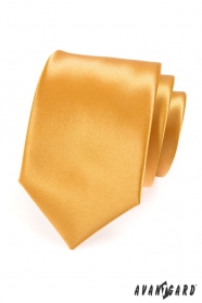 Krawat męski LUX - złoty
