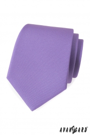 Jasnofioletowy matowy krawat