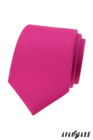 Krawat matowy w kolorze fuksji