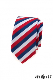 Wąska krawat Tricolor Lux