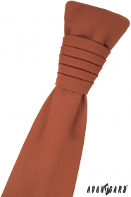 Cynamonowy brązowy angielski krawat