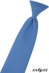 Krawat chłopięcy niebieski 31 cm