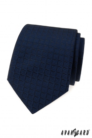 Niebieski krawat o kwadratowej strukturze