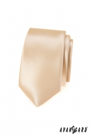 Krawat slim w kolorze Ivory