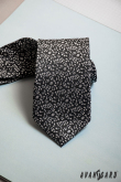 Niebieski krawat męski Motyw Nota - szerokość 7 cm