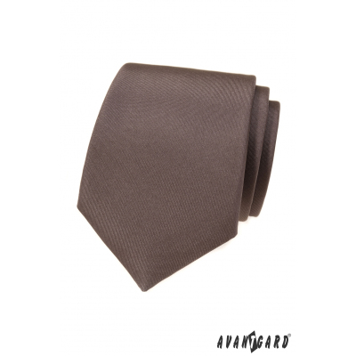 Elegancki beżowy krawat w kolorze matowym