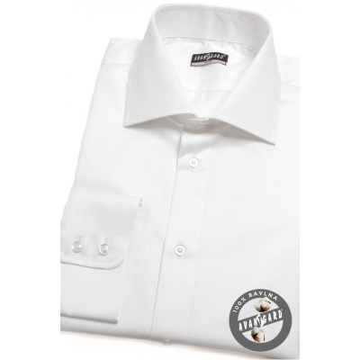 Męska koszula SLIM biała ze 100% bawełny