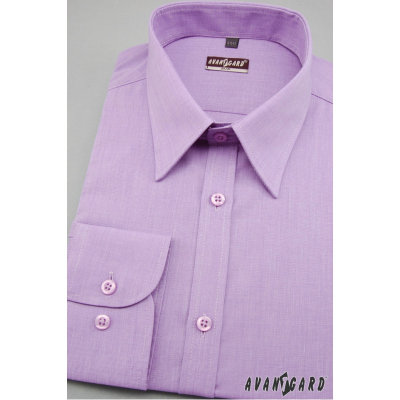 Koszula męska SLIM z długim rękawem fioletowa