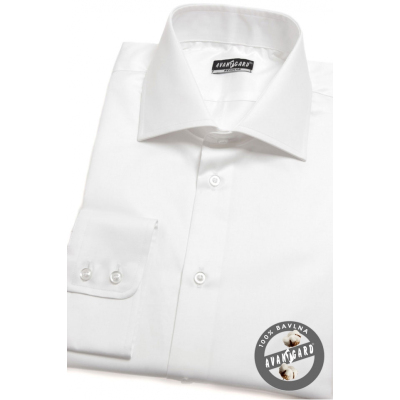 Koszula męska CLASSIC z długim rękawem biała