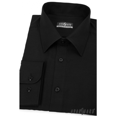 Czarna koszula męska Avantgard z długim rękawem