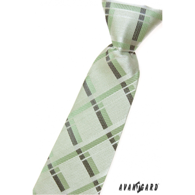 Zielony krawat dla chłopca w paski