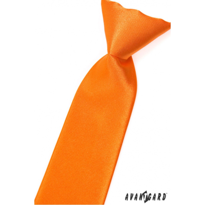 Pomarańczowy krawat dla chłopca