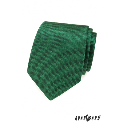 Zielony krawat męski ze strukturą