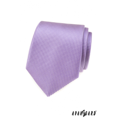 Krawat męski w kolorze liliowym