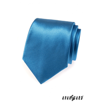 Błyszczący krawat AVANTGARD niebieski