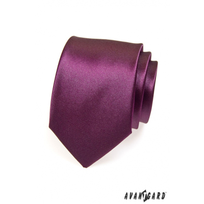 Krawat dla panów w kolorze oberżyny