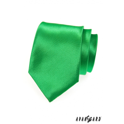 Krawat męski w kolorze bogatej zieleni
