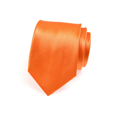 Pomarańczowy krawat męski