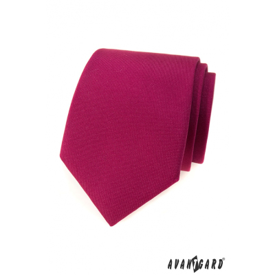 Krawat w matowym kolorze bordowym