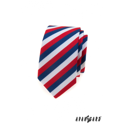 Wąska krawat Tricolor Lux