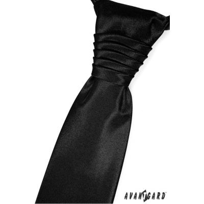 Elegancki czarny krawat ślubny