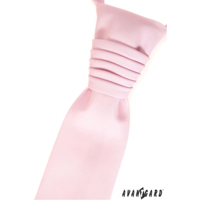 Różowy matowy angielski krawat