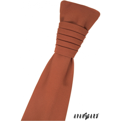 Cynamonowy brązowy angielski krawat