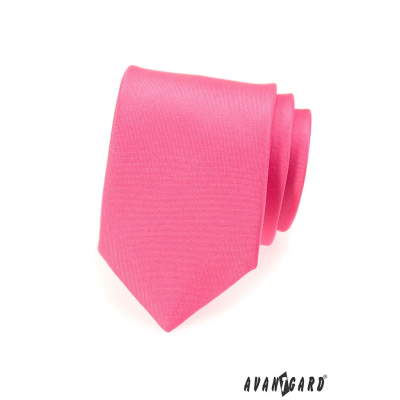 Matowy krawat w kolorze różowym