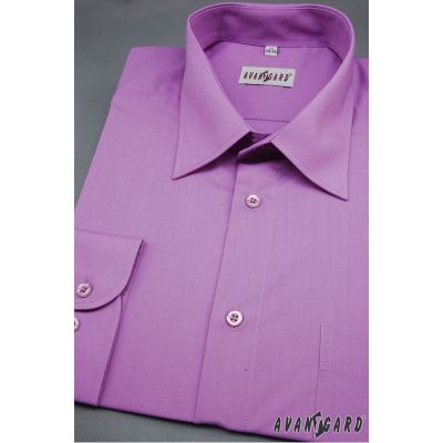 Klasyczna koszula męska fioletowa - Wyprzedaż
