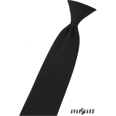 Czarny krawat chłopięcy 44 cm