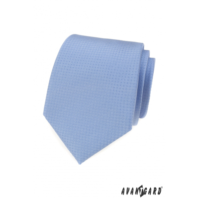 Niebieski krawat w małe kropeczki