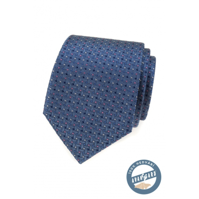 Luksusowy krawat z jedwabiu w kolorowy wzór