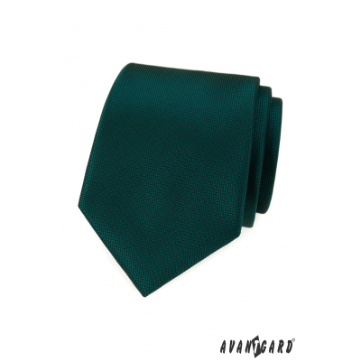 Zielony krawat w drobne kwadraty