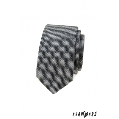 Szary krawat wąski 5 cm