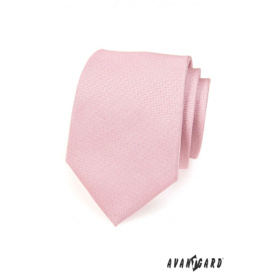 Jasnoróżowy krawat w pudrowym kolorze