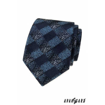 Krawat z niebieskim wzorem w paski