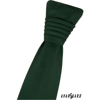 Matowy zielony krawat angielski