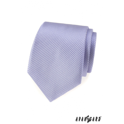 Strukturyzowany krawat w kolorze liliowym