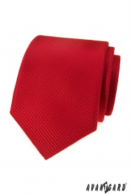 Teksturowany czerwony krawat