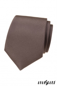 Elegancki beżowy krawat w kolorze matowym