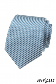 Turkusowy krawat w paski